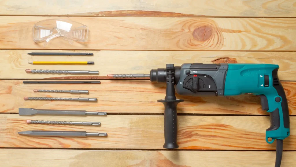 Martillo Perforador con diferentes brocas